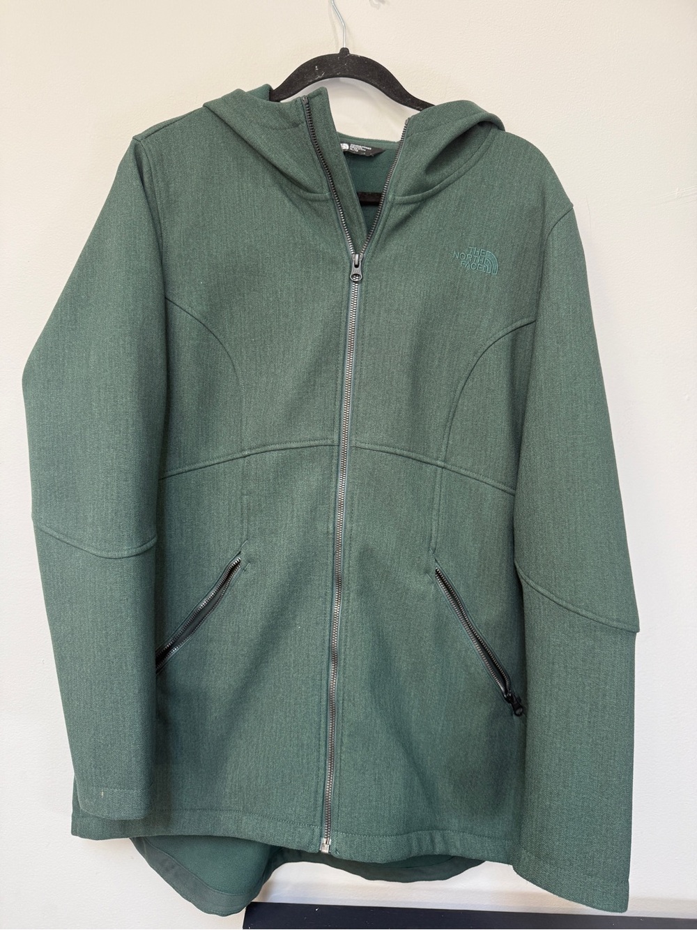 The North Face Dark Green Hooded Lightweight Jacket